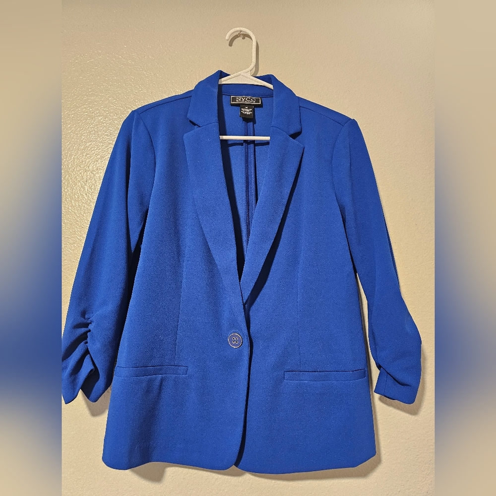 NYCC Blue Blazer Slim Fit Suit Jacket